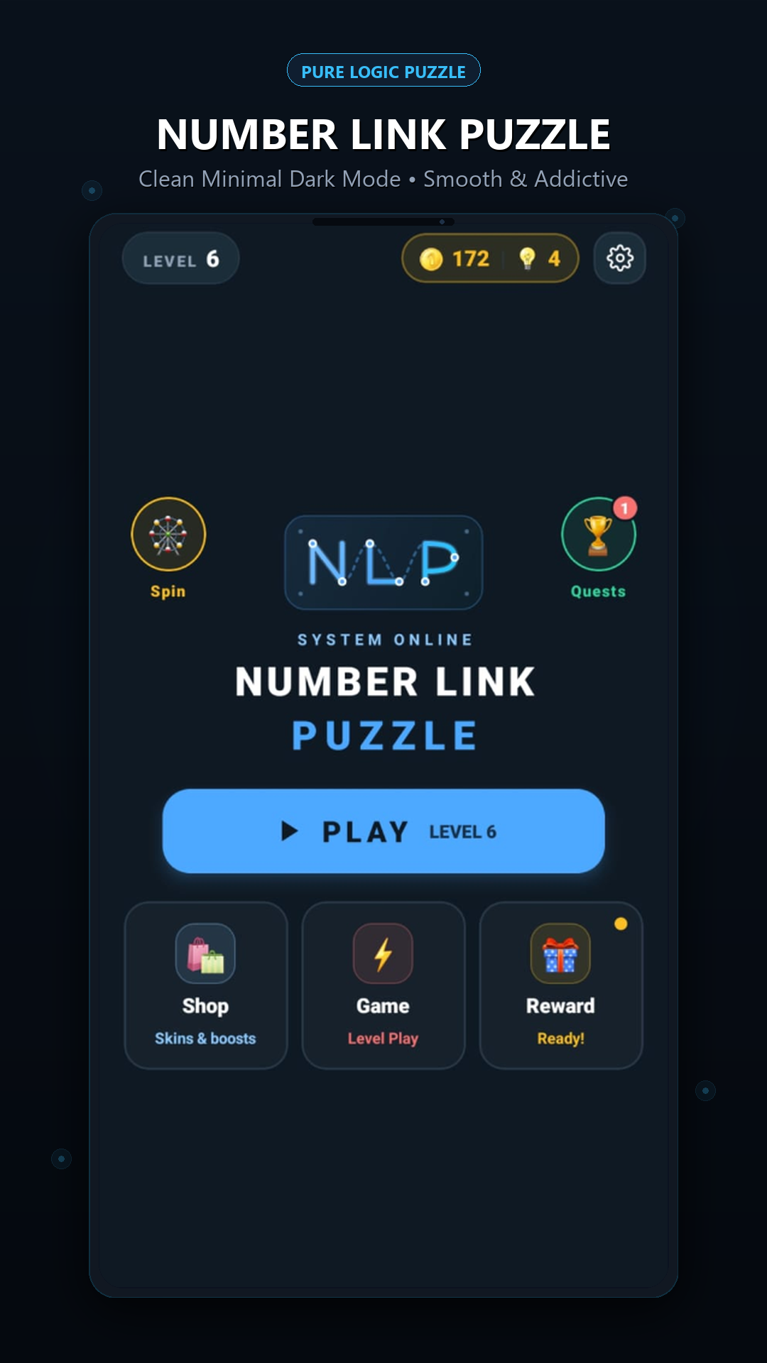 Number Link Puzzle Home Screen